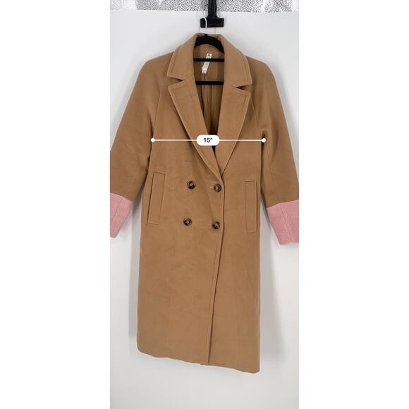 Mural Color Block Combo Coat (B42) - Picture 4 of 11